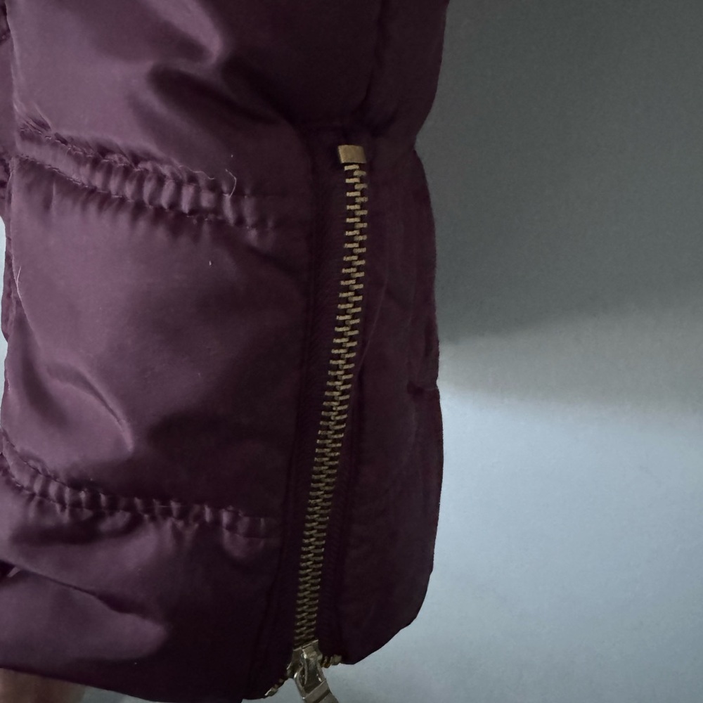 Charlotte Russe Plum Puffer Vest - Picture 5 of 7